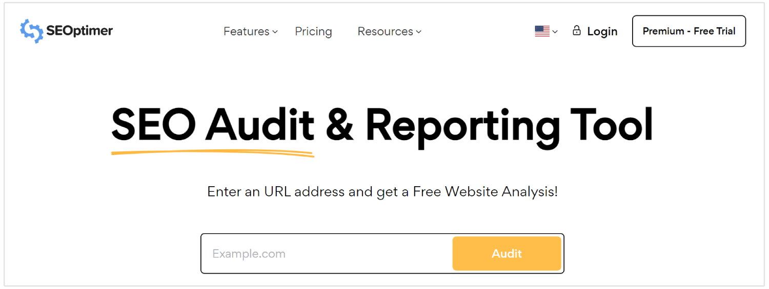 alat audit website seoptimer